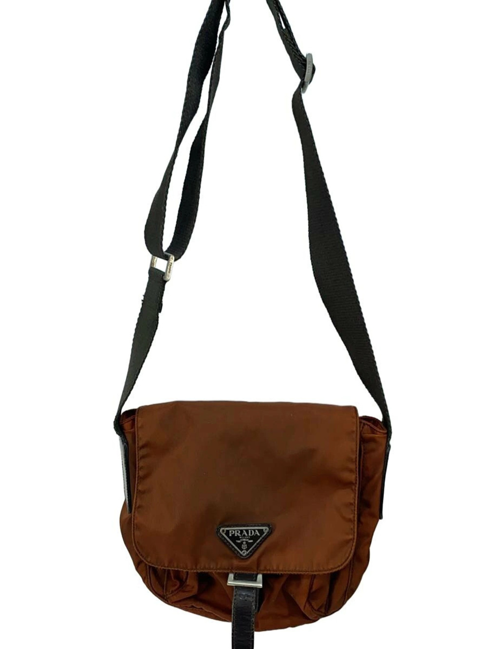 Prada Messenger Crossbody Bag Brown